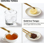 6 PCS Gold Sugar Tongs Set – 304 Stainless Steel Mini Tongs - Image 7