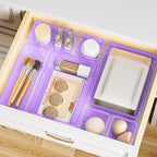 SpaceHacks 15 PCS Clear Plastic Drawer Organizer Set, 4-Size Acrylic Drawer - Image 7
