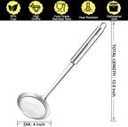 Anaeat 4" Stainless Steel Fat Skimmer Spoon - Image 6