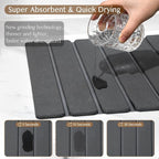 Large Stone Dish Drying Mat for Kitchen Counter, Thin & Light Quick Dry Stone - Image 3
