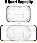 Suwimut 2 Pack Over the Sink Oval Colander - Image 2