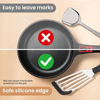 2Pack Silicone Fish Spatulas for Nonstick Cookware, Fish Turner Spatula - Image 5