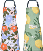2 Pack Floral Apron for Women by ARBINSON