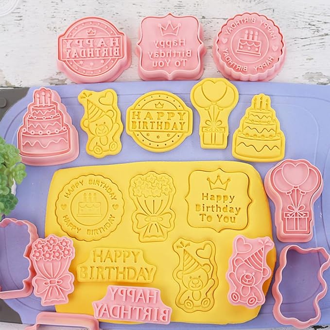 8 Pcs Cookie Cutters Set 3D Holiday Cookie Cutters - Image 4