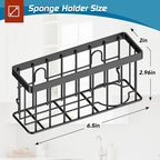 MURLONG Sponge Holder for Kitchen Sink, Sink Caddy Organizer - Image 2