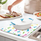 Easter Dish Drying Mat for Kitchen Counter 16''x18'' Microfiber Absorbent - Image 5
