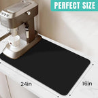 WISELIFE Coffee Mat Super Absorbent Dish Drying Mat Bar Accessories Match - Image 2