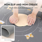 Ourokhome Silicone Baking Mat Sheet and Pastry Dough Cutter, 0.5 Inch Thick 28" - Image 4