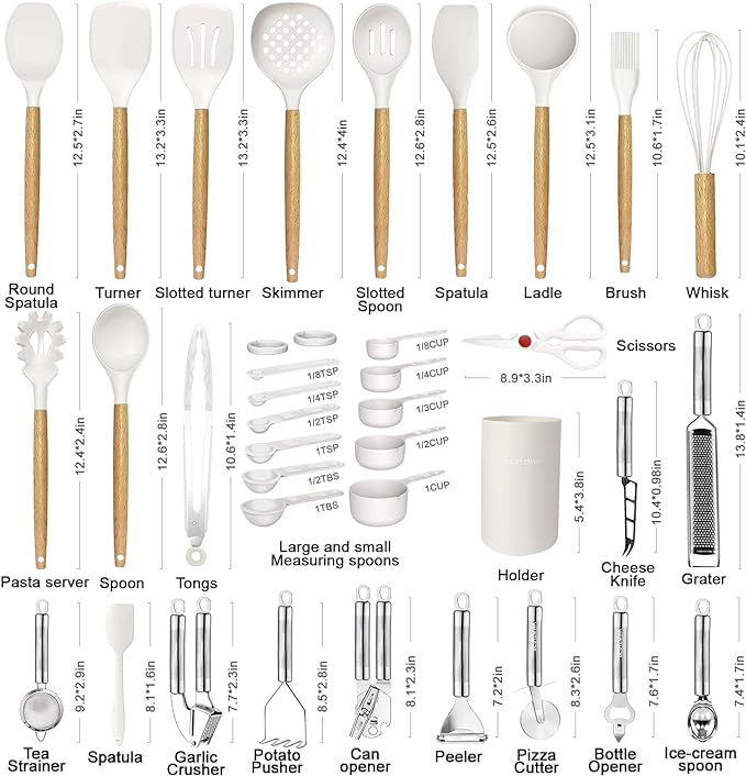 Cooking Utensils Set- 35 PCs Kitchen Utensils - Image 2