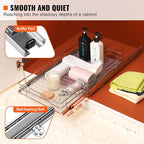 VEVOR 12.5"Wx16.5"Dx3.5"H Pull Out Cabinet Organizer, Heavy Duty Slide Out - Image 3