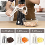X Home 5-in-1 Rotary Cheese Grater - Image 3