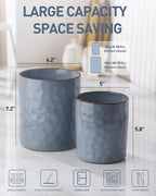 famiware Ocean Utensil Holder, 7.2"+5.8" Ceramic Kitchen Utensil Holder - Image 5