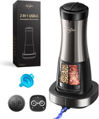 Sangcon Electric Salt and Pepper Grinder Set Shaker 2 IN 1 by Sangcon