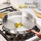 CAROTE 21pcs Tri-Ply Stainless Steel Cookware Set, Pots and Pans Set, Non Toxic - Image 6