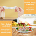 200 Pcs Bowl Covers for Bread Proofing, Plastic Shower Caps for Sourdough Bread - Image 2