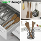 Ecavria 2PCS Wooden Spatula, 12.8IN Wooden Flat Frying Spatulas, Long Handle - Image 5