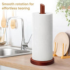 Kaishun Wooden Paper Towel Holder Countertop - Image 4