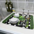 St. Patrick's Day Dish Drying Mats 18x24 Inch Green Clover Shamrock Lucky - Image 6