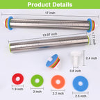 Adjustable Rolling Pin with Thickness Rings - Image 2