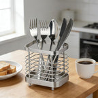 Utensil Holder, Stainless Steel Utensil Drying Rack - Image 5