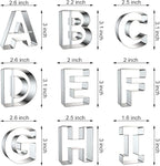 Alphabet Letter Cookie Cutters Shapes Large 3 Inch - Image 2