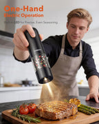 TOMEEM Electric Salt and Pepper Grinder Set - Image 2
