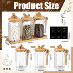 Suclain 3 Pcs Glass Coffee Container - Image 2