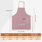 2 Pack Stripes Kids Apron, Kids Cooking Aprons - Image 2