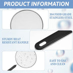 Splatter Screen for Frying Pan 7.5’’ Stainless Steel Grease Splatter Guard - Image 4