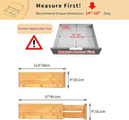 Utoplike Bamboo Dresser Drawer Dividers, Spring Loaded, Works in Kitchen - Image 3
