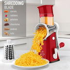 Zulay Kitchen Rotary Cheese Grater 5 Blade Cheese Shredder - Image 3