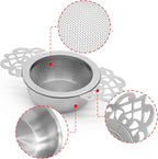 Bonsicoky 2 Pack Tea Strainer Bowl, Stainless Steel Loose Leaf Tea Filter - Image 3