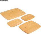 FARBERWARE 4-Piece Reversible Bamboo Cutting Board and Charcuterie Set - Image 2