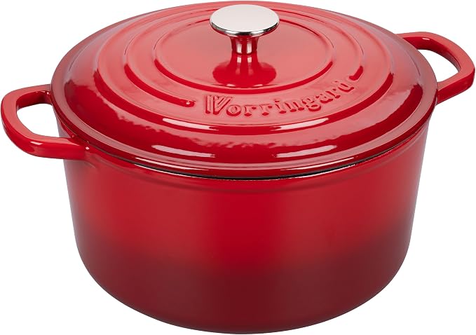 VORRINGARD Enameled Cast Iron Dutch Oven Pot - Image 6