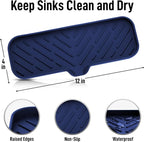 Zulay Kitchen Large Silicone Sponge Holder – Flexible Sink Organizer Tray - Image 4