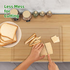Acrylic Cutting Board with Juice Groove, Non Slip Clear Cutting Board with - Image 3