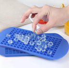 Mini Ice Cube Trays Set of 2-160 Small Ice Cubes Silicone Mold - Image 3