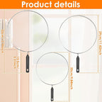 3 Pcs Splatter Guard with Handle Stainless Steel Mesh Splatter Screen - Image 4