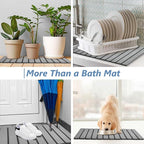AWW Foldable Stone Bath Mat, Quick Dry Diatomaceous Earth Bath Mat - Image 7