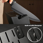 15-Piece Stainless Steel Kitchen Knife Set, Built-in Knife Sharpener, - Image 4