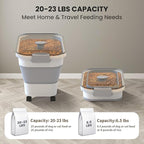 20-23 Lbs Dog Food Storage Container, Collapsible Dog Food Container - Image 2