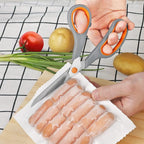 Asdirne Kitchen Scissors Set, Knife-Grade Stainless Steel, TPR Comfortable - Image 6