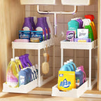 Under Sink Organizers and Storage 2 Pack, Pull-Out Sliding Cabinet Organizer by Unknown