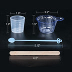 LET'S RESIN Epoxy Mixing Cups Kit, 30ml Disposable Measuring Cups, 50 Wooden - Image 2