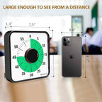 Secura 60-Minute Visual Countdown Timer, 7.5-Inch Oversize Classroom Visual - Image 4