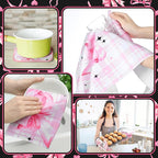 Fourluoo 10 Pcs Bow Kitchen Dish Towels Rugs Oven Mitts and Pot Holders Set - Image 6