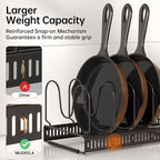 MUDEELA Pots and Pans Organizer Rack - Image 3
