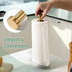 Koville Genuine Marble Paper Towel Holder Countertop, - Image 7