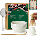 Matcha Whisk Set, Ceramic Bowl Matcha Kit & Handcrafted Bamboo Chasen, Complete by Metflavor