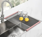 Tomorotec 17.7" x 12.5" Roll Up Dish Drying Rack Over Sink Drying Rack Sink - Image 8